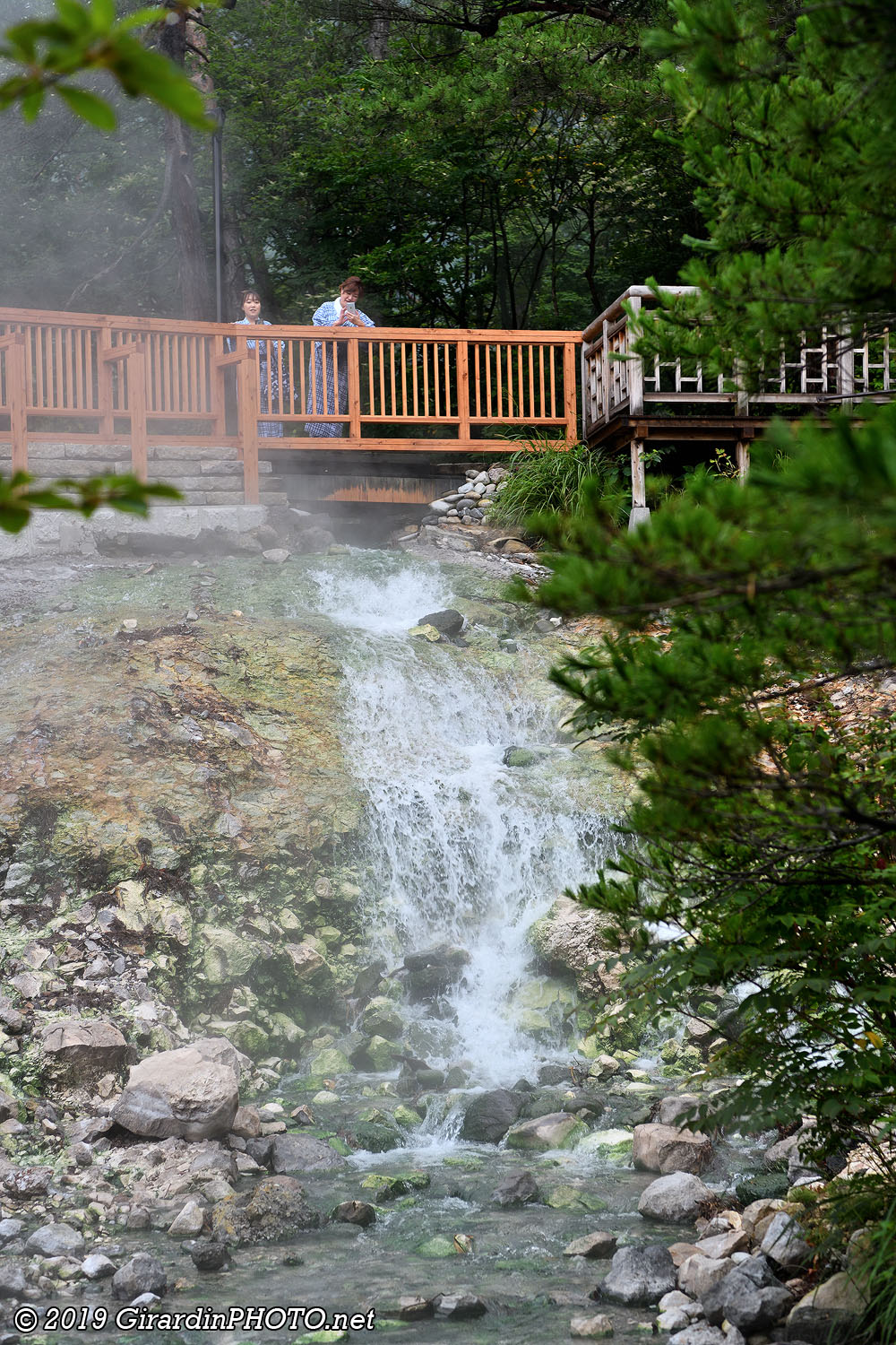 Cascade d'eau chaude