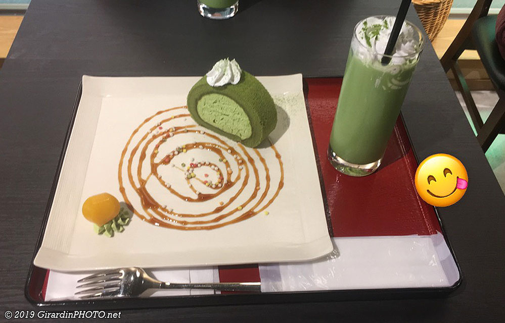 Dessert et boisson au matcha