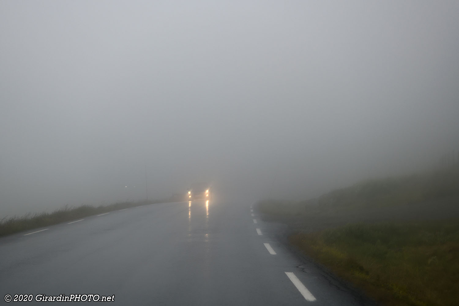 Route panoramique dans la purée