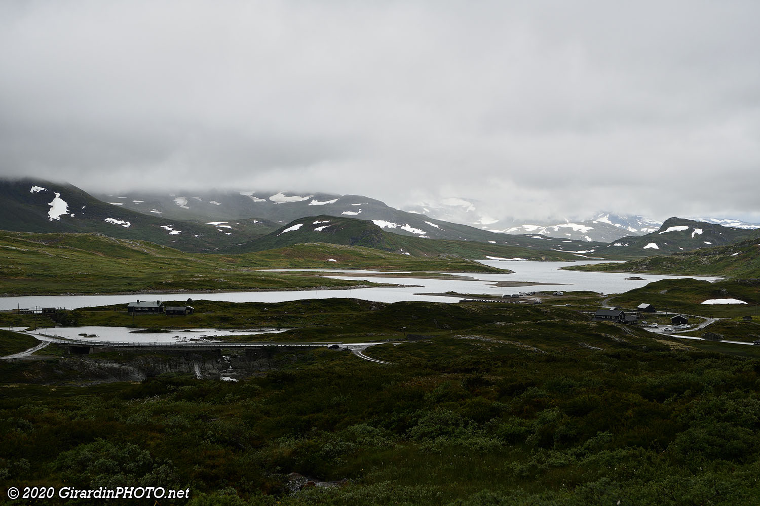 Vue sur le lac Bygdin