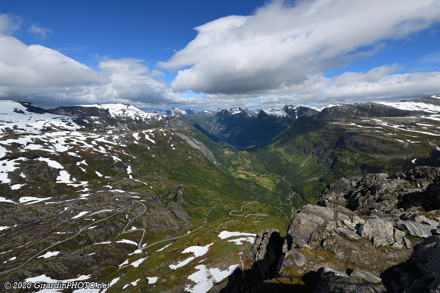 Vue depuis la plate-forme Geiranger Skywalk