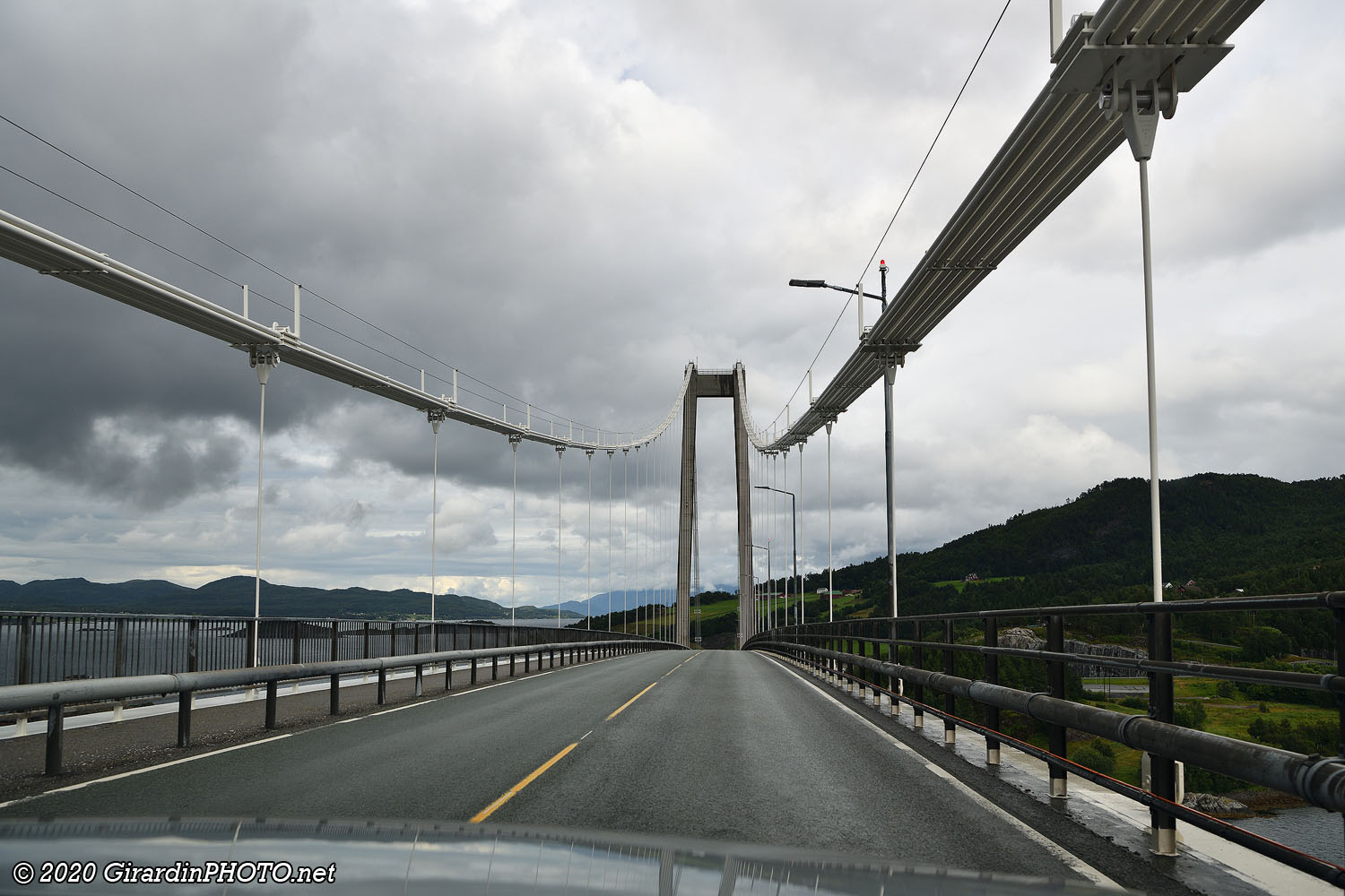 Traversée du pont Gjemnessundbrua