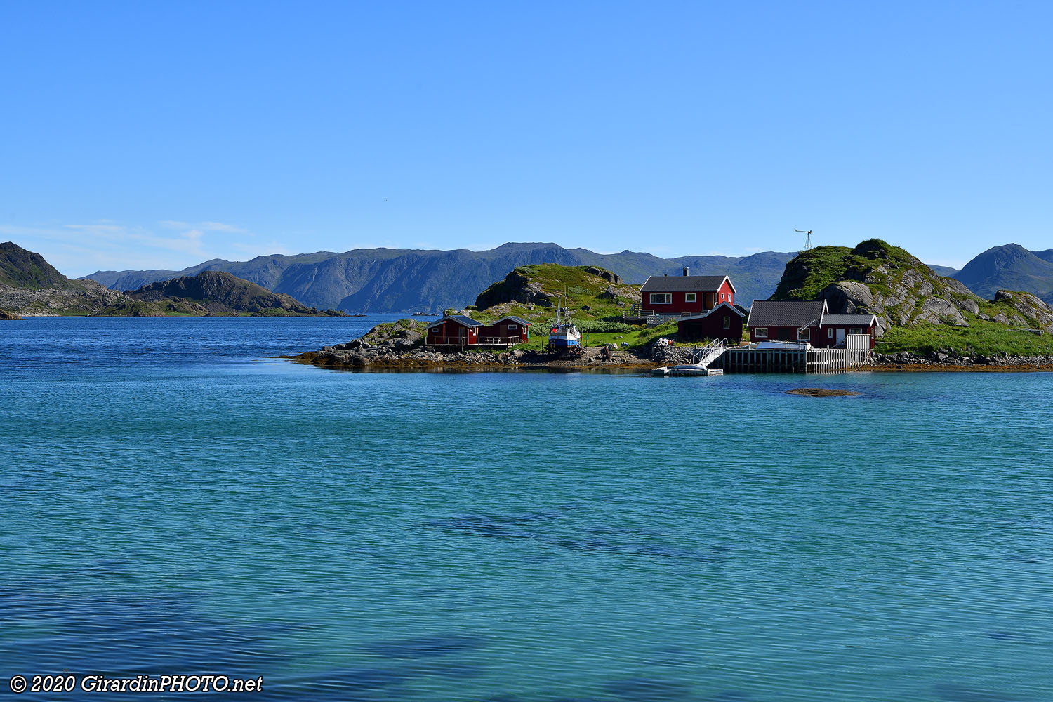 Fjord Skipsfjorden au bord de la route E69