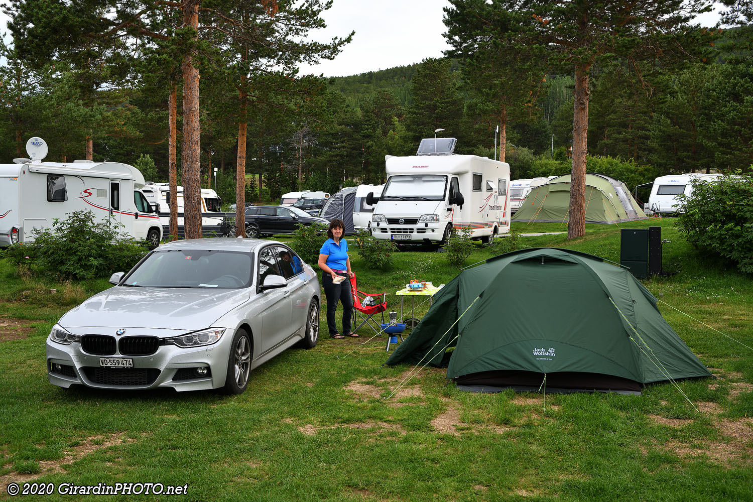 Notre emplacement au Olderelv Camping