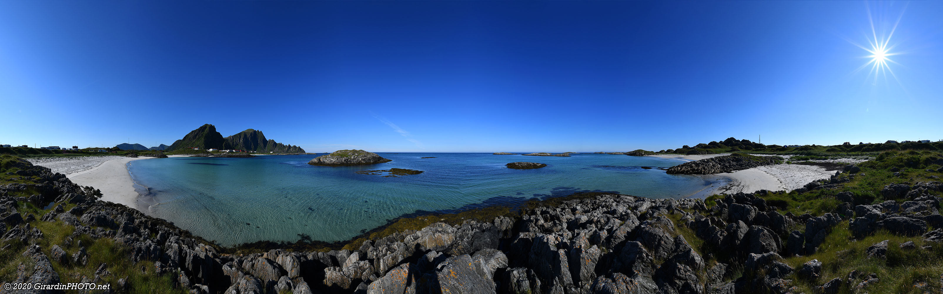 Panorama de la plage sur 360°