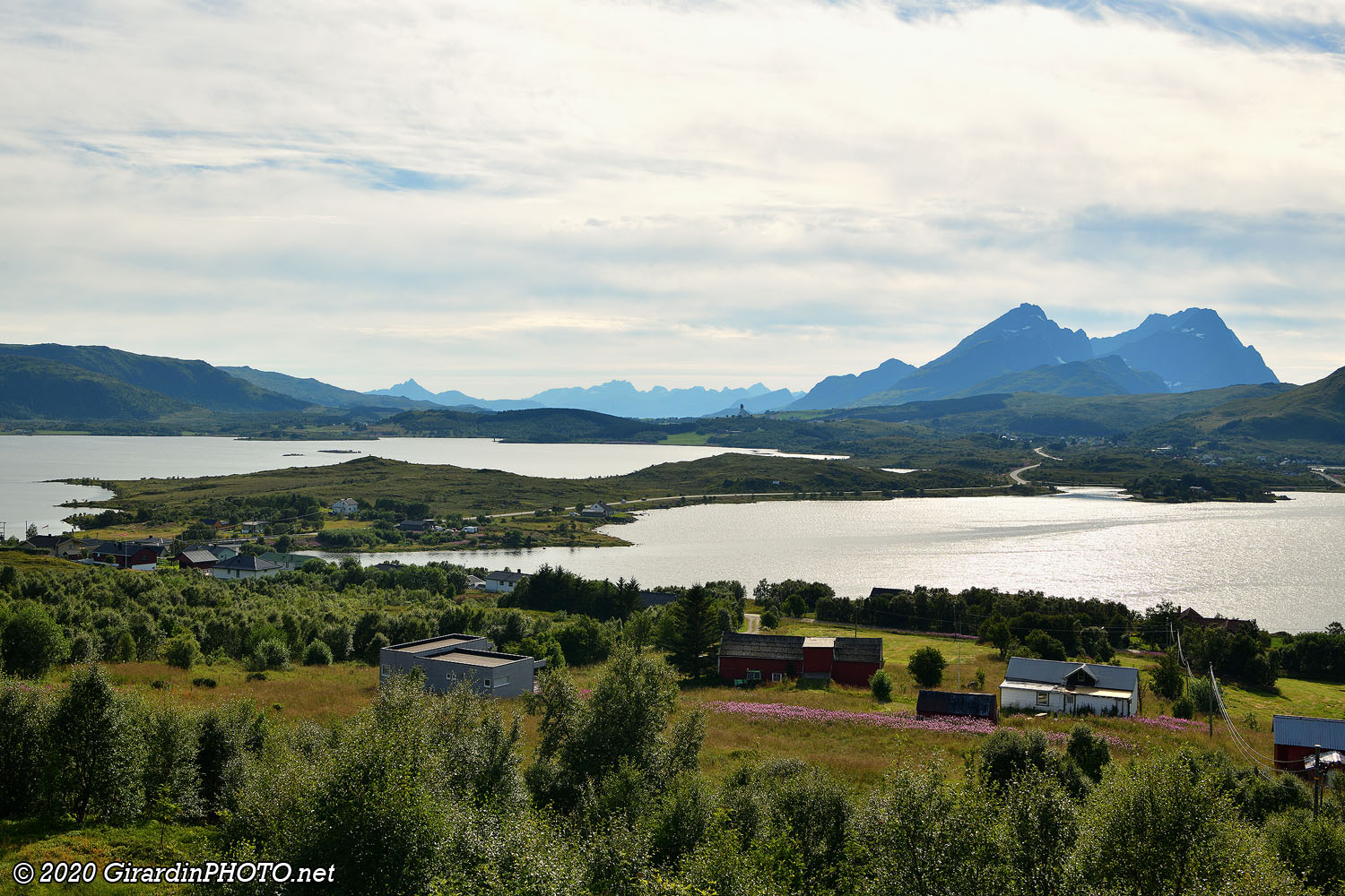 Vue depuis l'aire de repos de Torvdalshalsen
