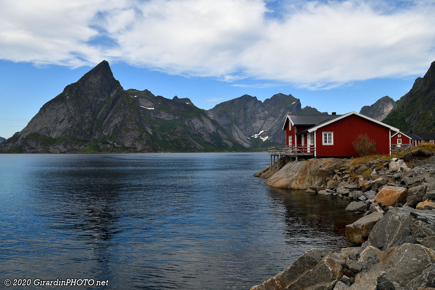 Rorbuer sur l'île de Toppøya