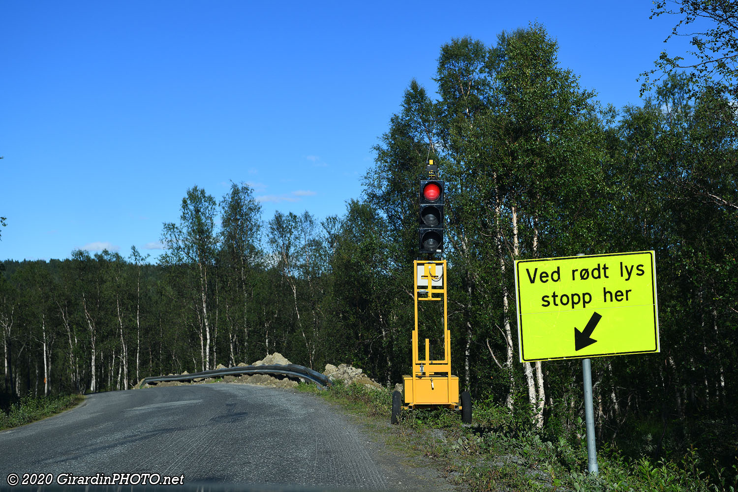 Travaux sur la route Fv812