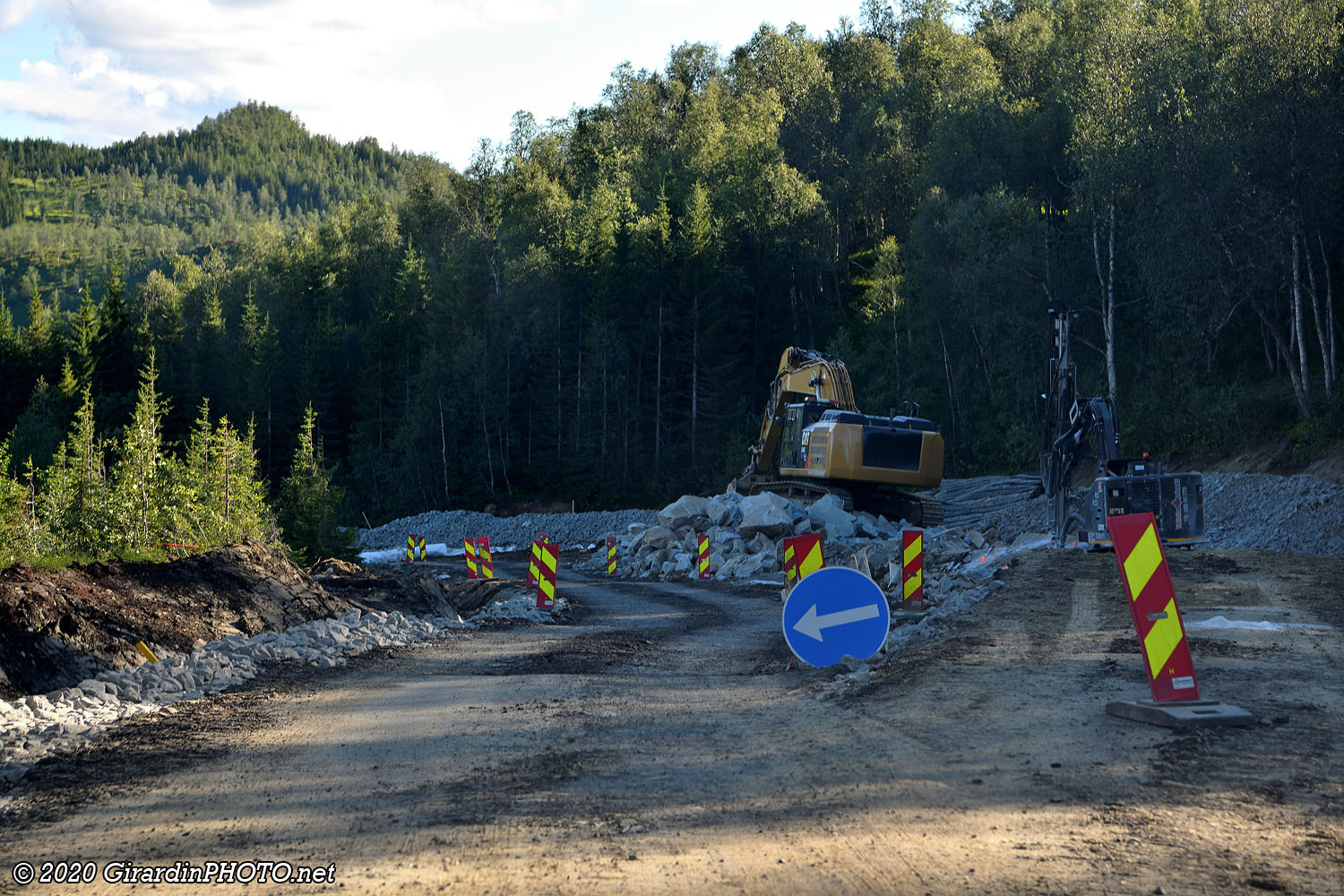 Travaux sur la route Fv812
