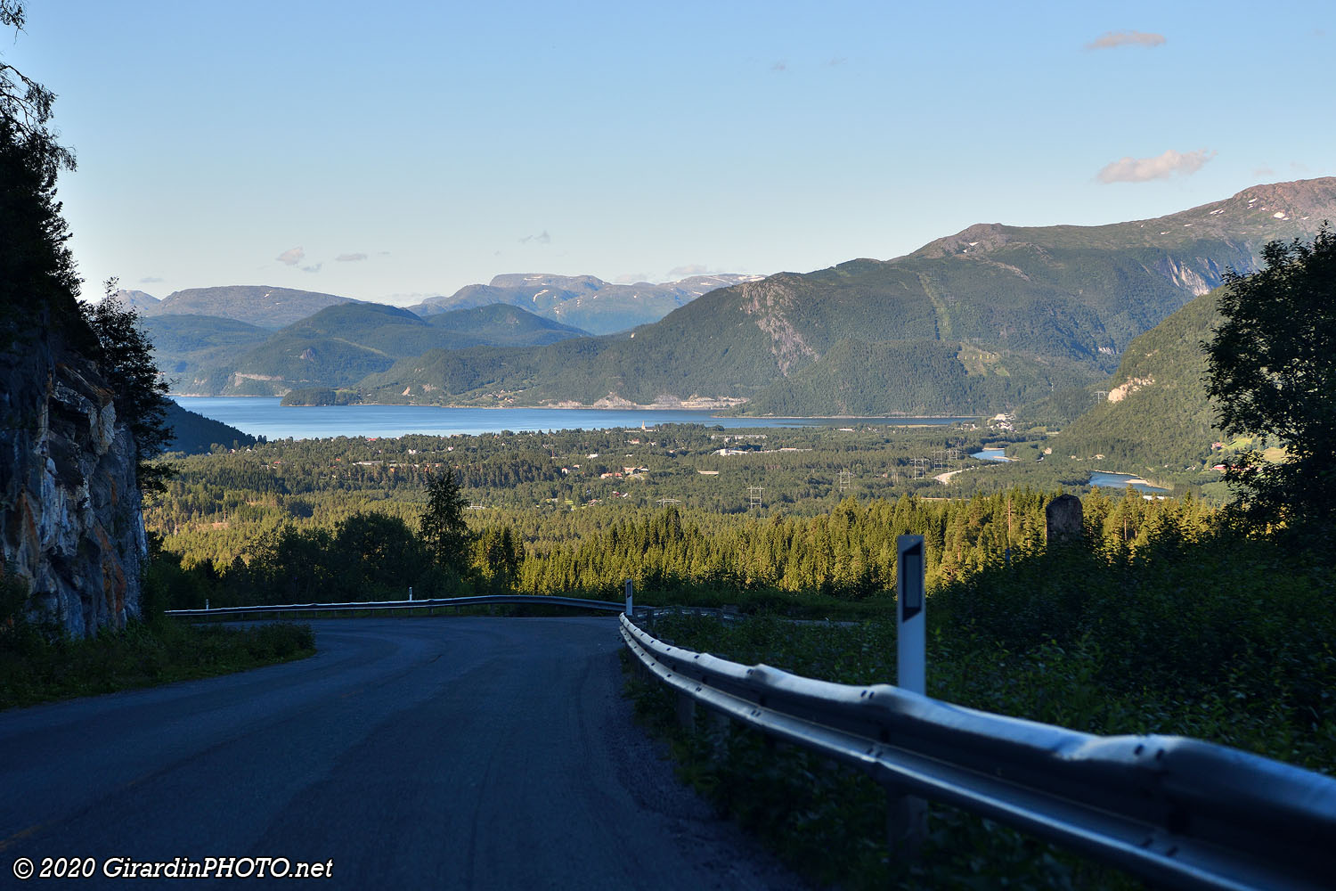 Vue sur Saltdalsfjorden