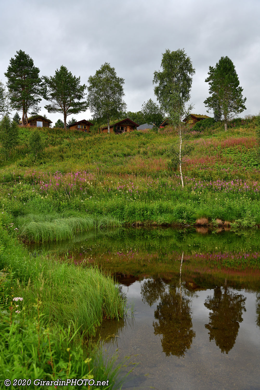 Les hytter de l'Annbjørn Haugen Camping