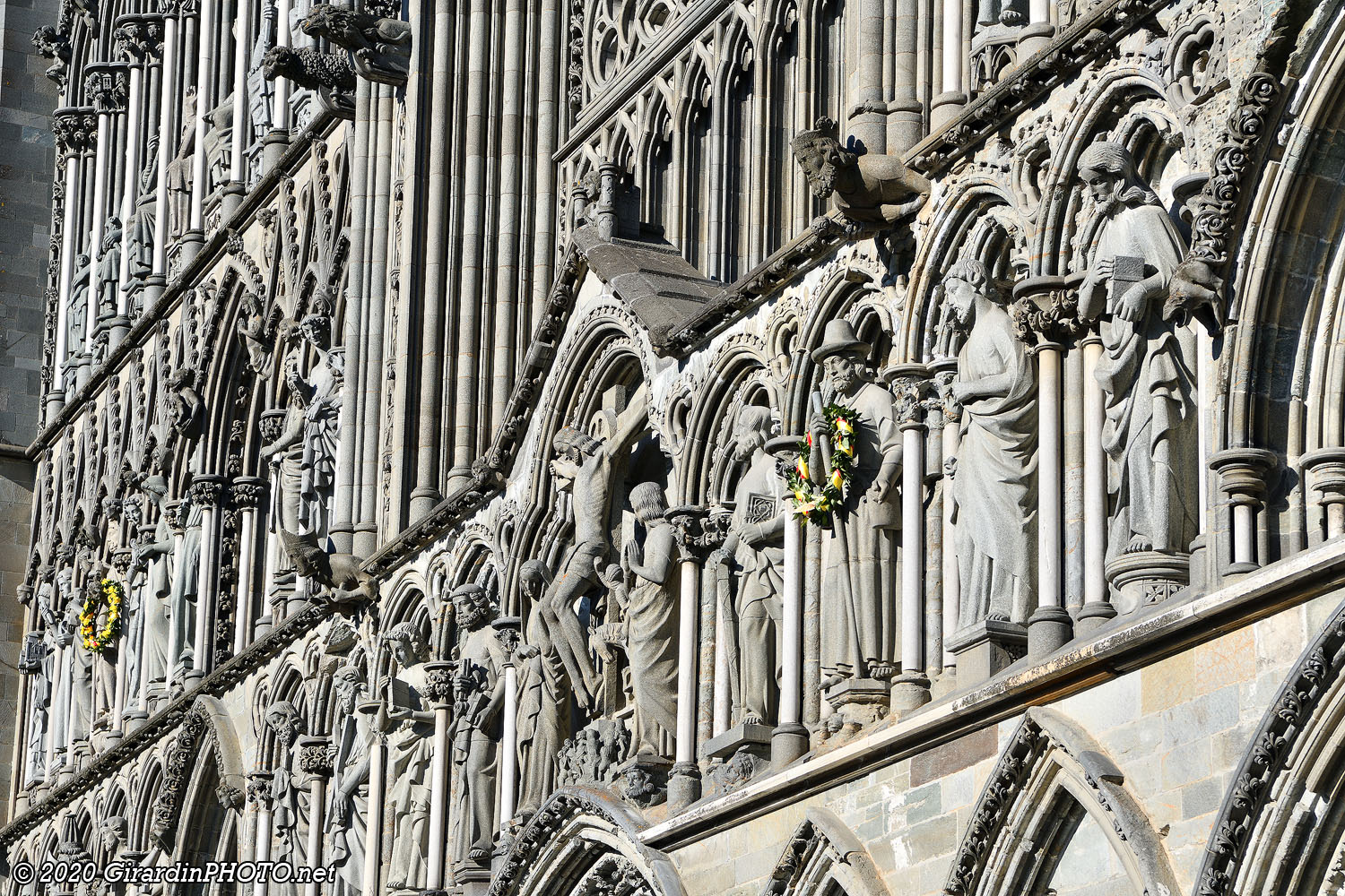 Façade ouest de la cathédrale de Nidaros