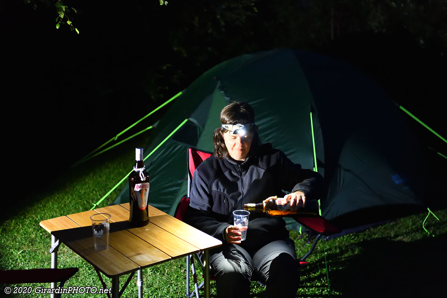 23h00 : Amarula à la lampe frontale