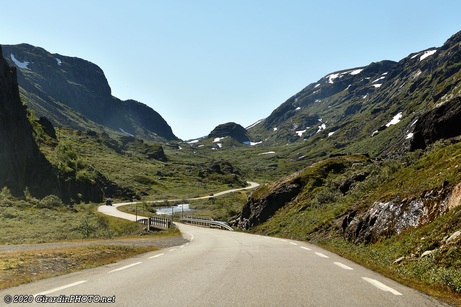 Lacets pour rejoindre Nufsgrøvan Viewpoint