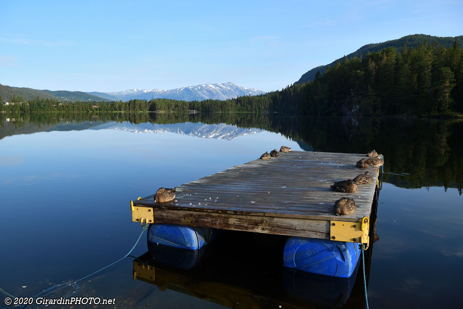 Lac Monsvatnet au petit matin
