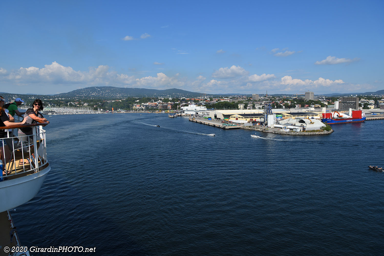 Départ du port d'Oslo