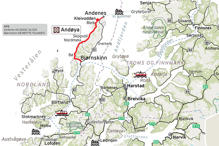 Norwegian Scenic Route Andøya