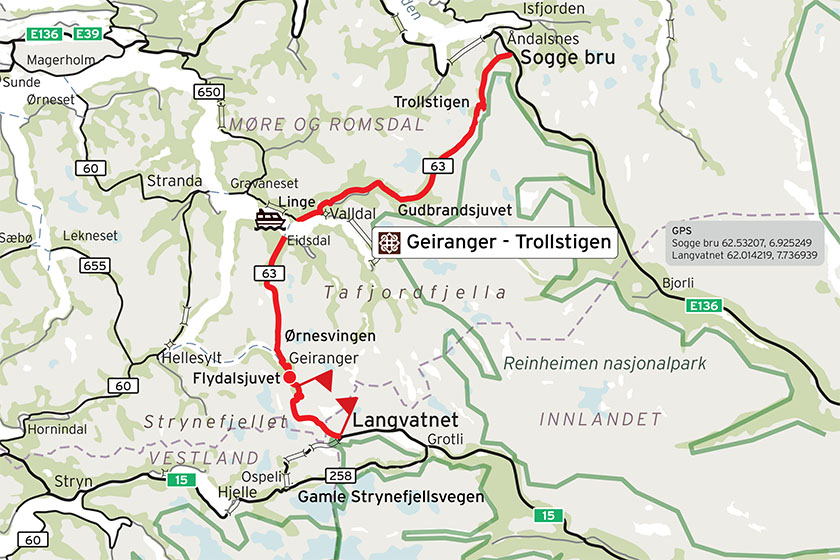 Norwegian Scenic Route Geiranger-Trollstigen