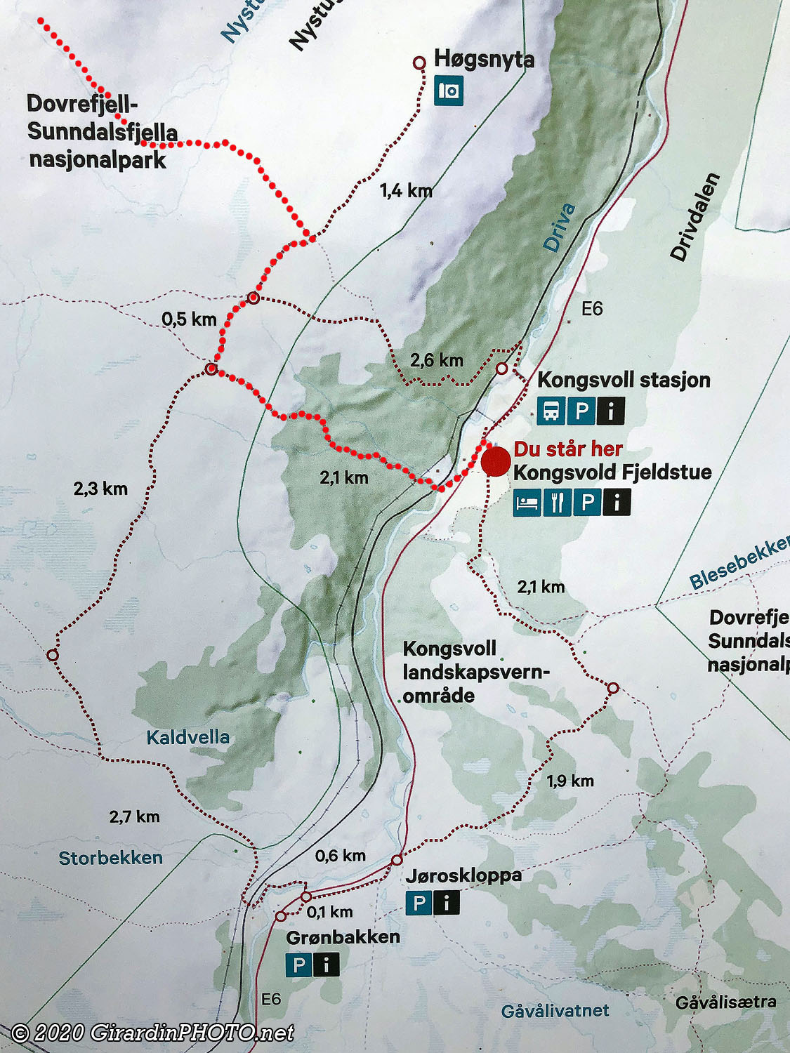 Notre trajet pour débusquer les boeufs musqués
