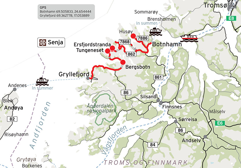 Norwegian Scenic Route Senja