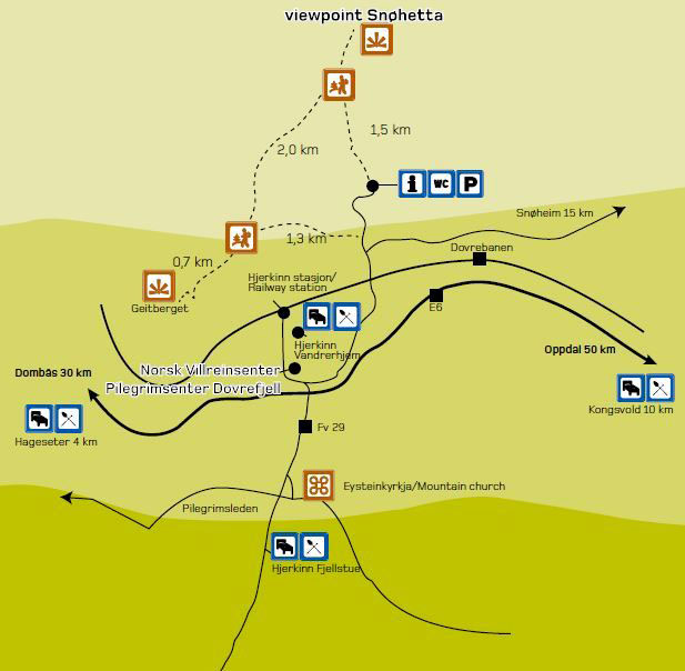 Plan pour atteindre le Viewpoint Snøhetta